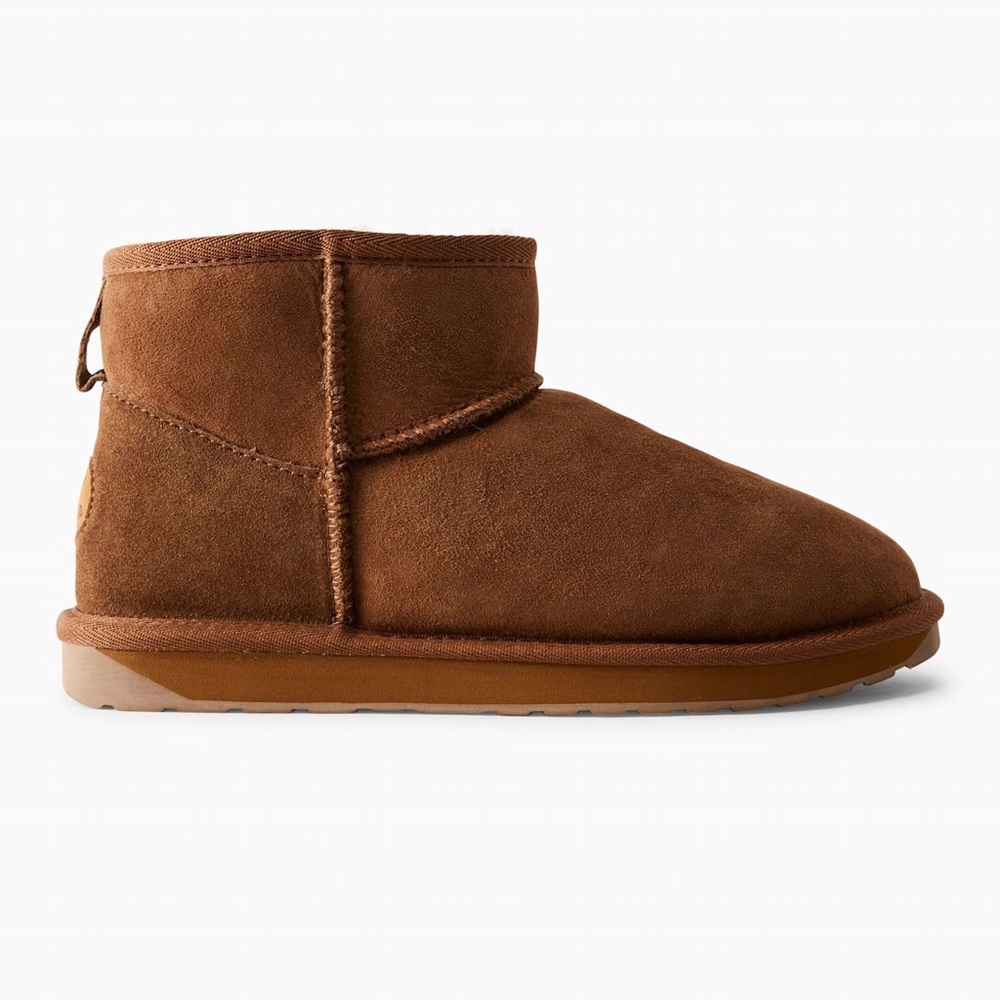 Emu Stinger Micro Sheepskin Mini Boots, Size 11 Aritzia Mini Chestnut Booties